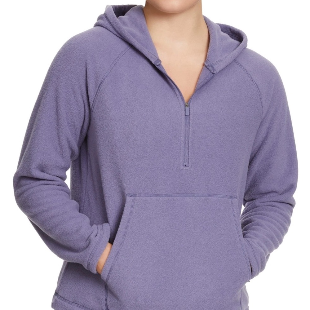 Bass Outdoor Women's Quarter-Zip Long-Sleeve Hoodie,  Heron, Size XL Soft Fleece